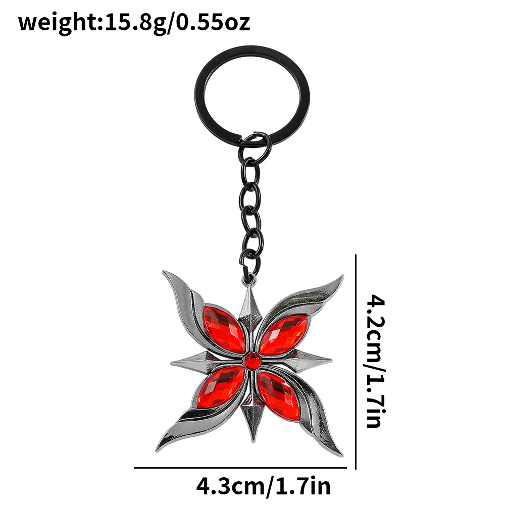 Anime Peripherals Genshin Impact Genshin Impact Arlecchino Keychain Anime Cos Pendant Give Friend Birthday Gift