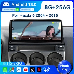 For Mazda 6 2004 - 2015 Android Car Radio Stereo Multimedia Player 2Din Autoradio GPS Navi Unit Screen