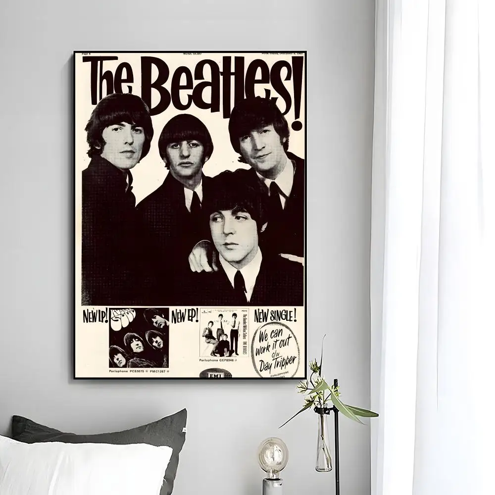 Klassisches Band-Poster von The Beatles, Wandkunstdruck, dekoratives Wandbild, Heimdekoration, Geschenk, ungerahmt – Detail 8