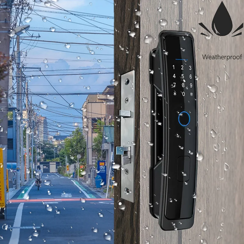 PHIPULO Tuya WIFI Smart Door Lock Digital Electronic Lock Biometric Fingerprint Lock Anti-Theft Hotel Apartment Home