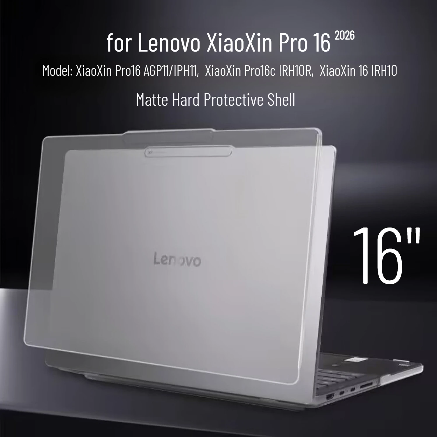 Matte Hard Shell for 2026 Lenovo XiaoXin Pro 16 AGP11 IPH11 Laptop Case Slim Shockproof Anti‑Scratch for 2025 XiaoXin 16 IRH10