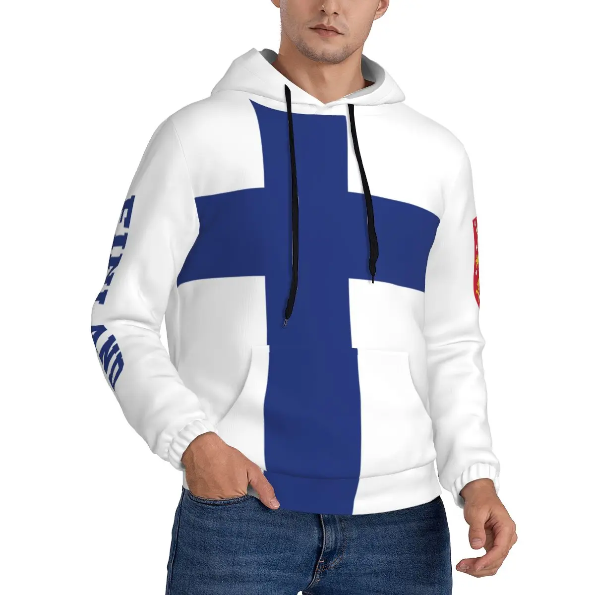 Finland 3D Country Flag Print Hoodie Custom Name Number Men Sweatshirt Women Hip Hop Streetwear Tracksuit Clothing