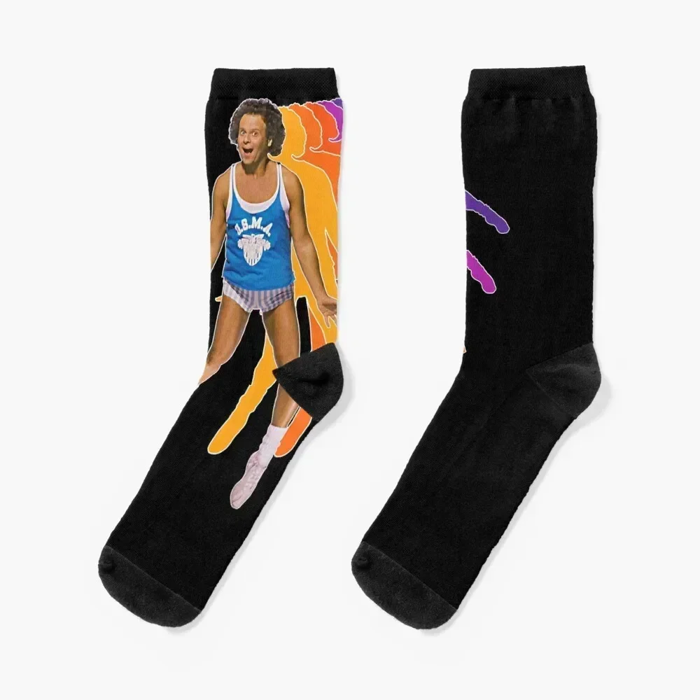 

People Call Me Richard Simmons Retro Style Fanart Design Retro Vintage Socks sports stockings cool kids Socks Ladies Men's