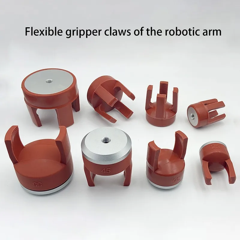 Mechanical Arm Flexible Gripper Silicone Pneumatic Soft Finger Fixture Suction Cup Claw