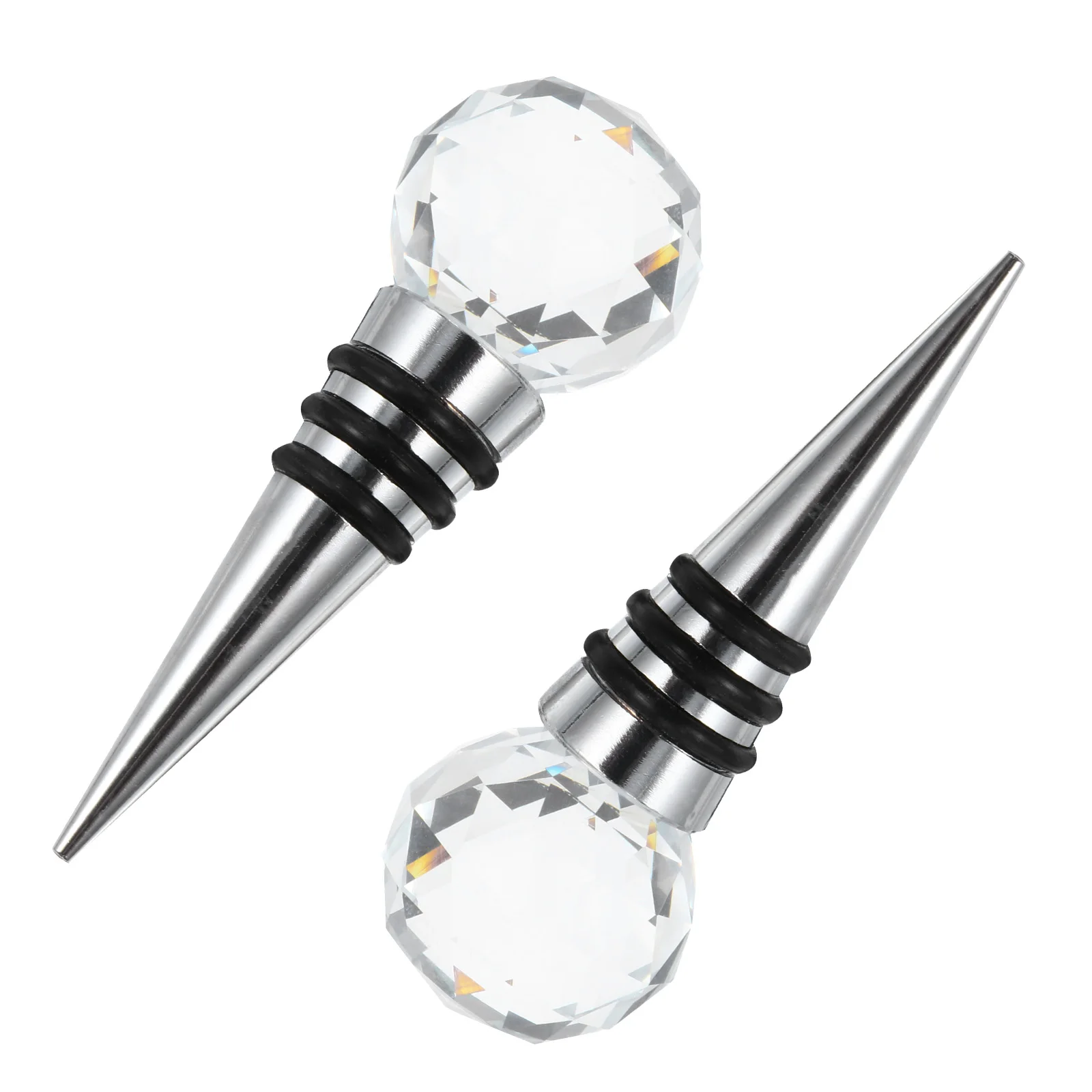 

2pcs Bottle Stopper Cute Vacuum Sealer Alloy Corks High Quality Simple Structure Easy Cleaning Beautiful