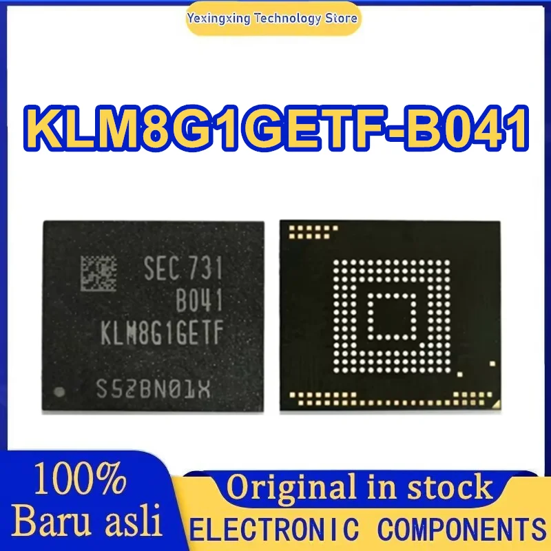 KLM8G1GETF-B041 8GB 5.1 version IC 0-10 audio font library eMMC New Original in Stock