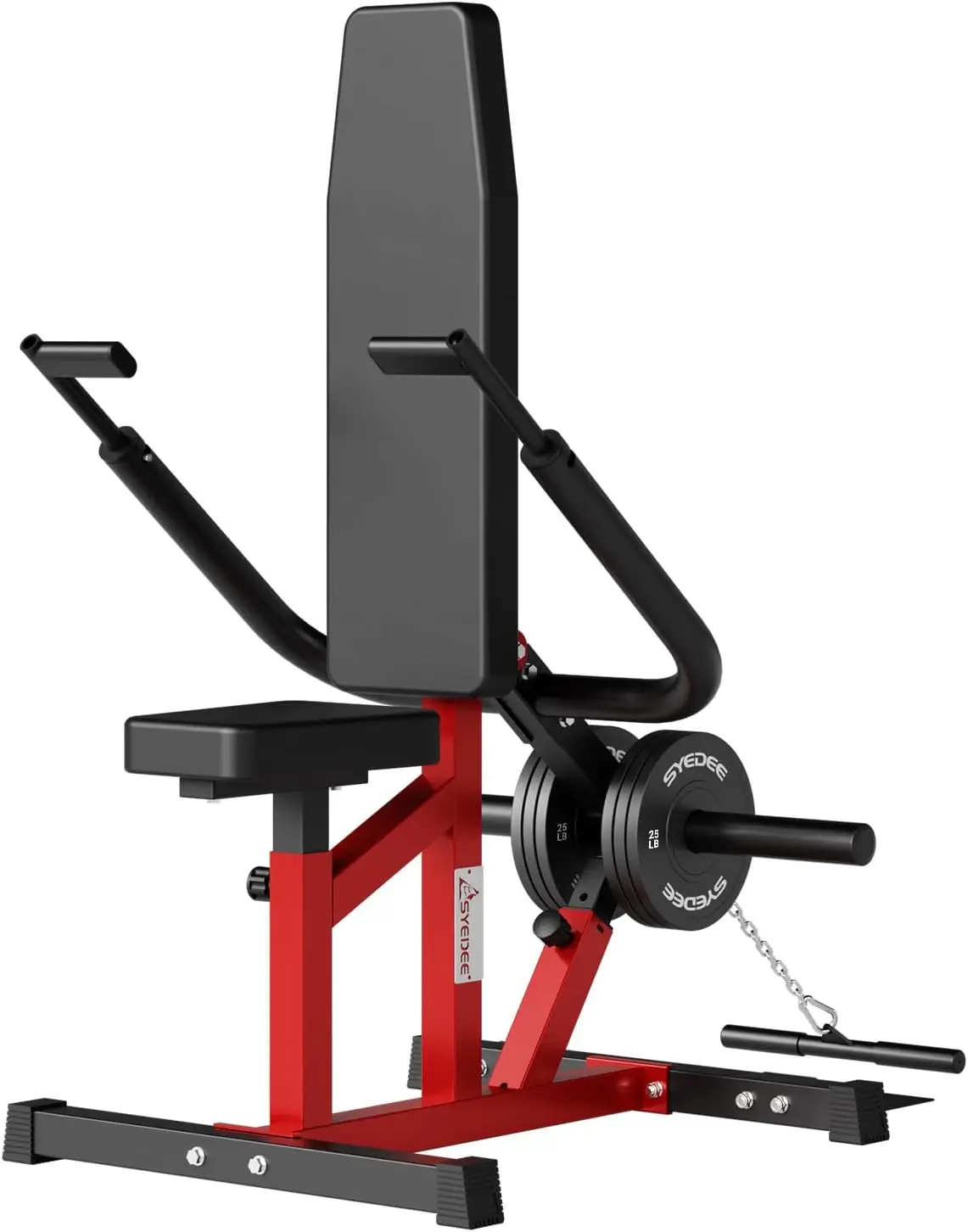 Dip Machine Plate Loaded- Tricep Dip Press Machine with Cable Bar for Biceps Chest Training, Hold up to 400LBS