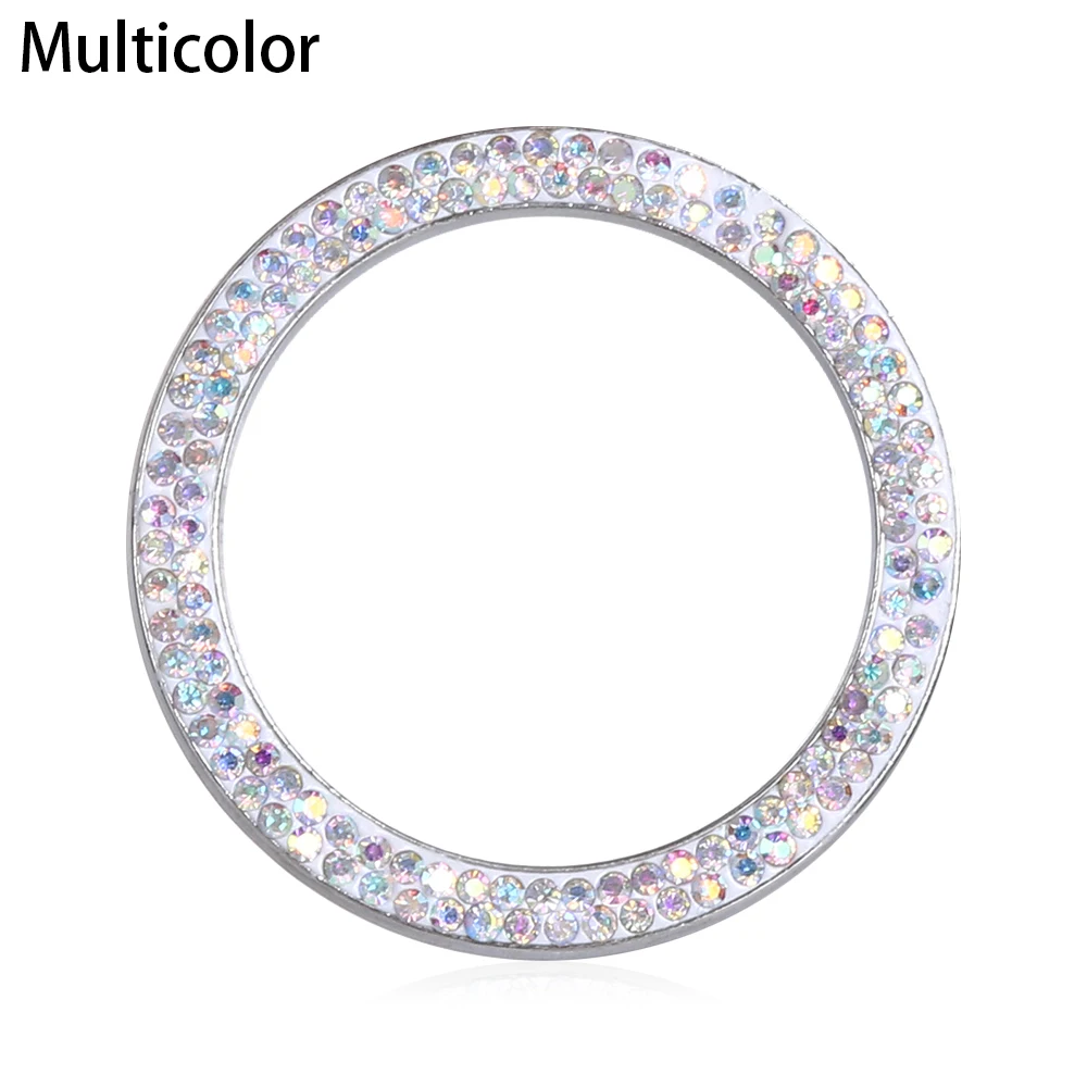 

Rhinestone Diamond Car Button Diamond Ring Stop Ignition Push Button Switch Cover One-Key Engine Start Decorative Accessories