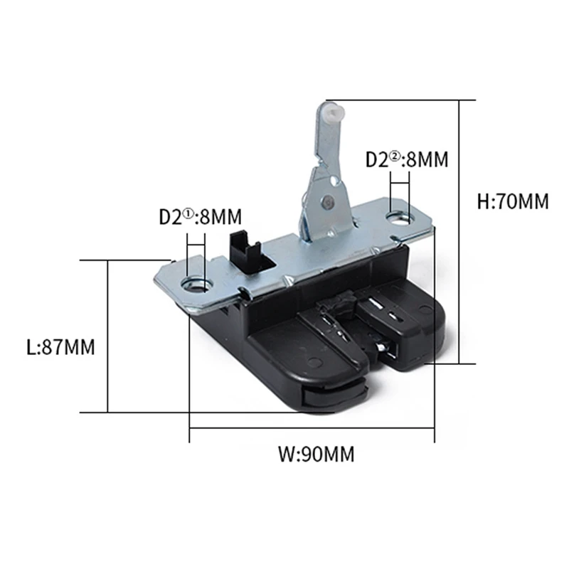 Car Rear Tailgate Lock Latch Actuator Rear Trunk Lock 1J6827505 For GOLF 4 1997-2005 For BORA COMBI 1999-2005