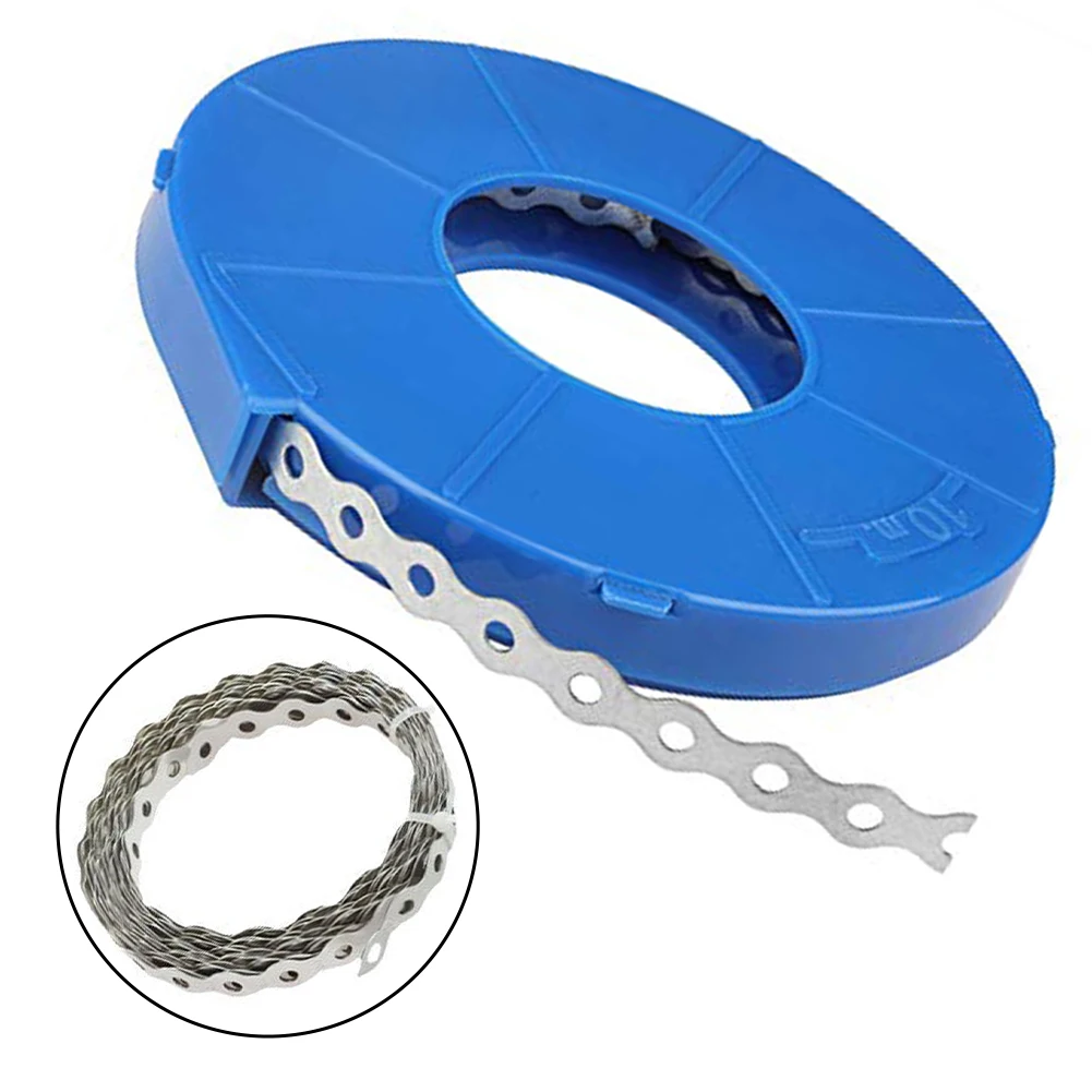 10M Multi-functional Cable Ties 12/17/26mm Metal Fixing Straps With Perforated Holes Connecting Stronger Fasteners