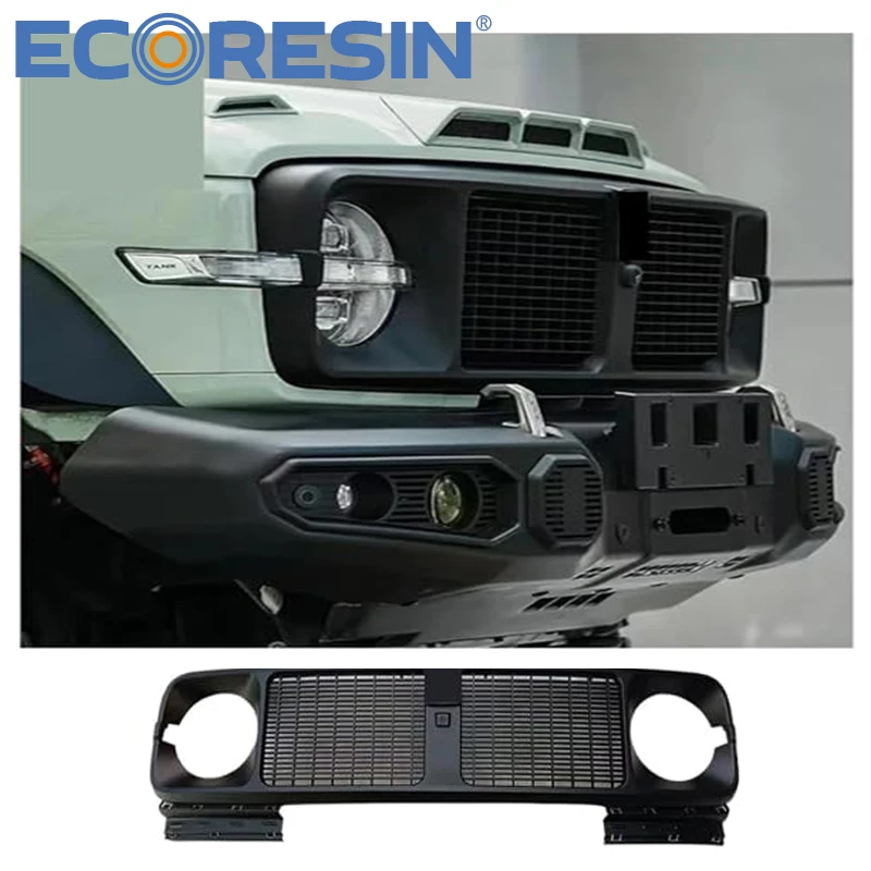 

Grille For Tank 300 Great Wall GWM 4X4 Off-road Black Radiator Grill Modificado Knight Bug Proof Exterior Accessories Modified