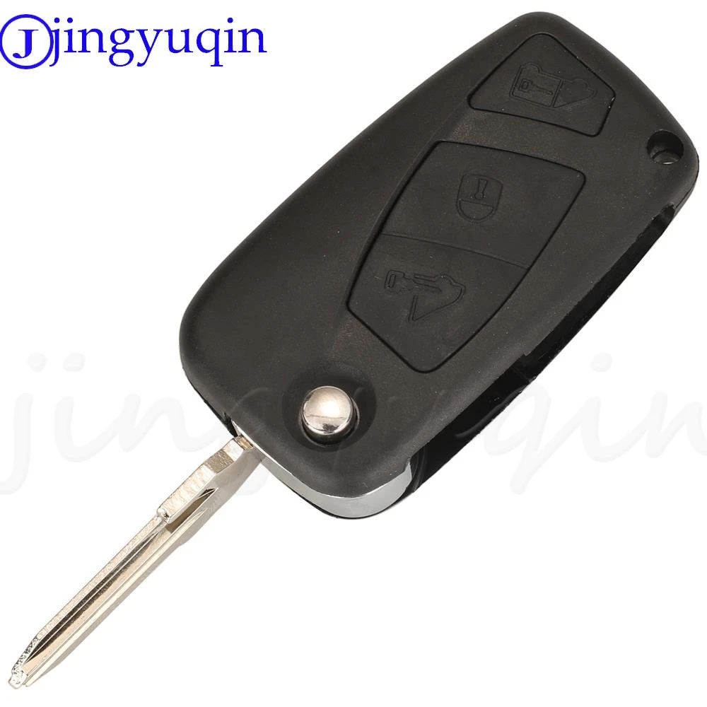 jingyuqin 2/3Buttons Flip Remote Car Key Fob 433MHZ Megamos ID48 Chip For Lveco Daily 2006 - 2011 With GT10 SIP22 Blade