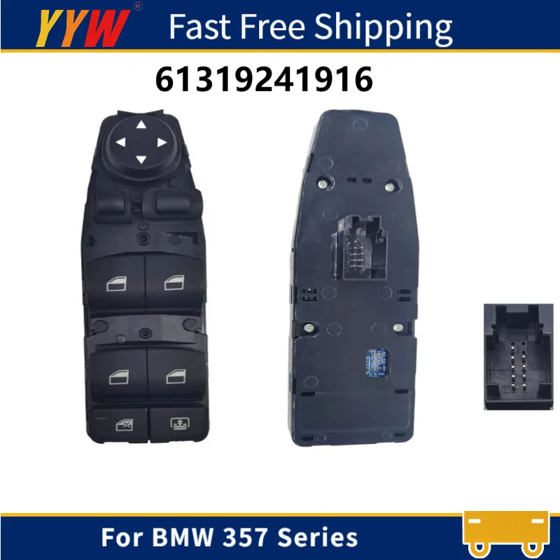 

61319241916 Master Power Window Switch For BMW 357 Series Driver Window Control Button Switch Panel Car Accessories