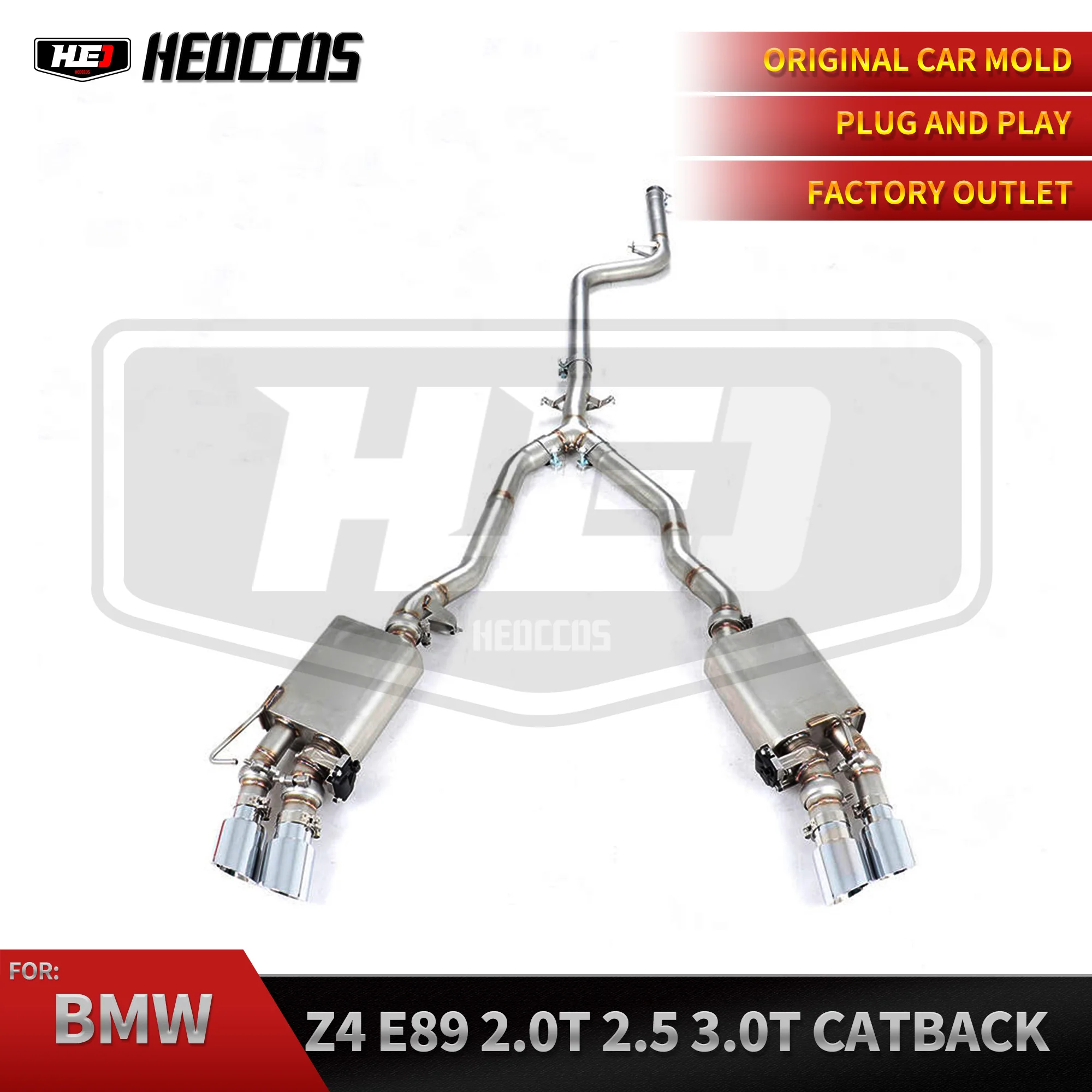 

HEO Factory Sales Stainless Steel Catback valvetronic exhaust For Bmw Z4 E89 2.5l 3.0l 2.0t 3.0t Performance Exhaust Valve Contr