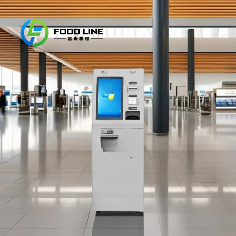 Customized Smart Currency Exchange Kiosk 23.8 Inch Touch Screen Passport Scanner Multi Currency