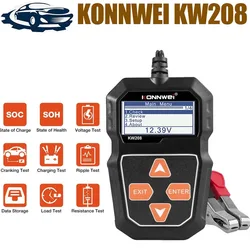 KONNWEI KW208 자동차 배터리 테스터, 크랭킹 충전 회로 테스터, 배터리 분석기, 12 V 배터리 도구, BM550, 12 V 100-2000CCA