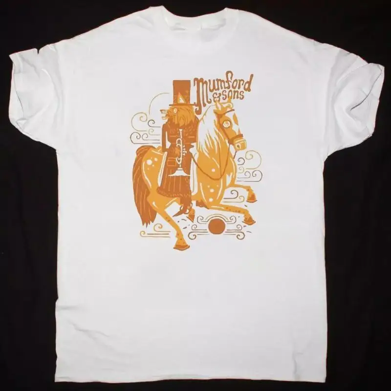 Mumford And Sons Music Band T Shirt White Color Full Size NI1583
