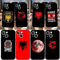 Albania Flag Phone Case Funda For Apple Iphone 15 Pro Max 12 16 Pro 13 11 14 Plus Xr X Xs Mini 6 6s 7 8 Plus Design Back Cover
