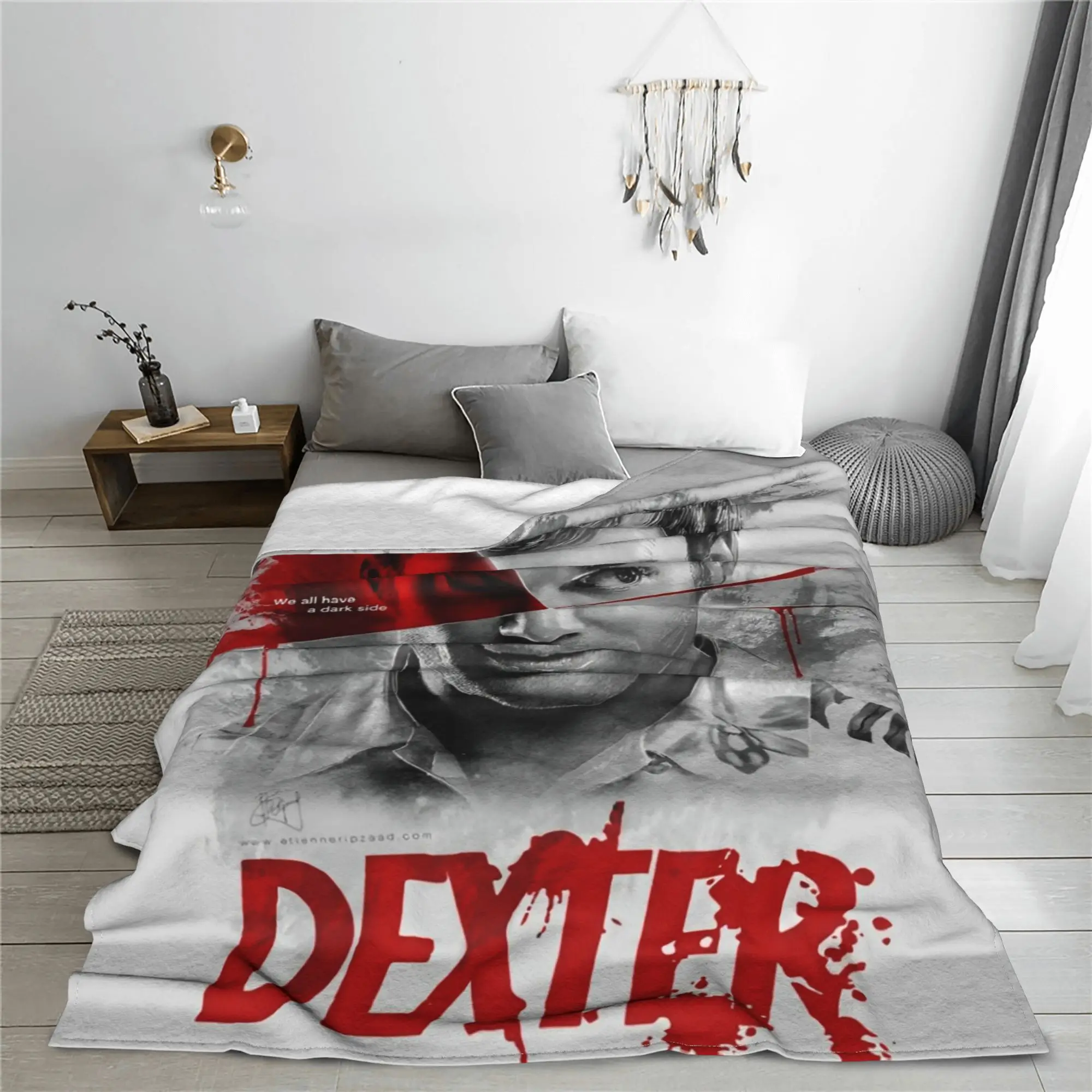 بطانيات ديكستر مورغان من الصوف المرجاني من القطيفة، بطانيات رمي دافئة لمفرش أريكة السيارة والأريكة