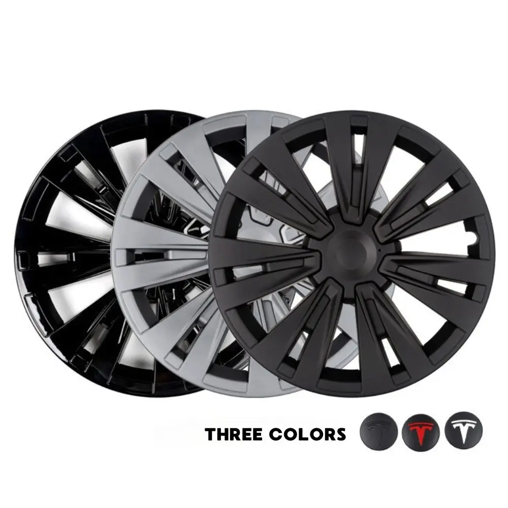 WZAUTO Factory Wholesale Hot Sale 19 Inch Black Tires Hubcap Accessories 4pcs Car Wheel Hub Cover For Tesla Model Y