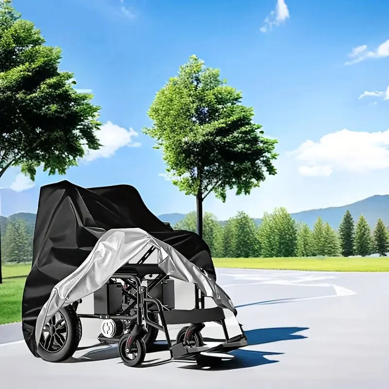 غطاء كرسي متحرك كهربائي مقاوم للماء - واقي سكوتر متين للسفر في الهواء الطلق، قطعة واحدة