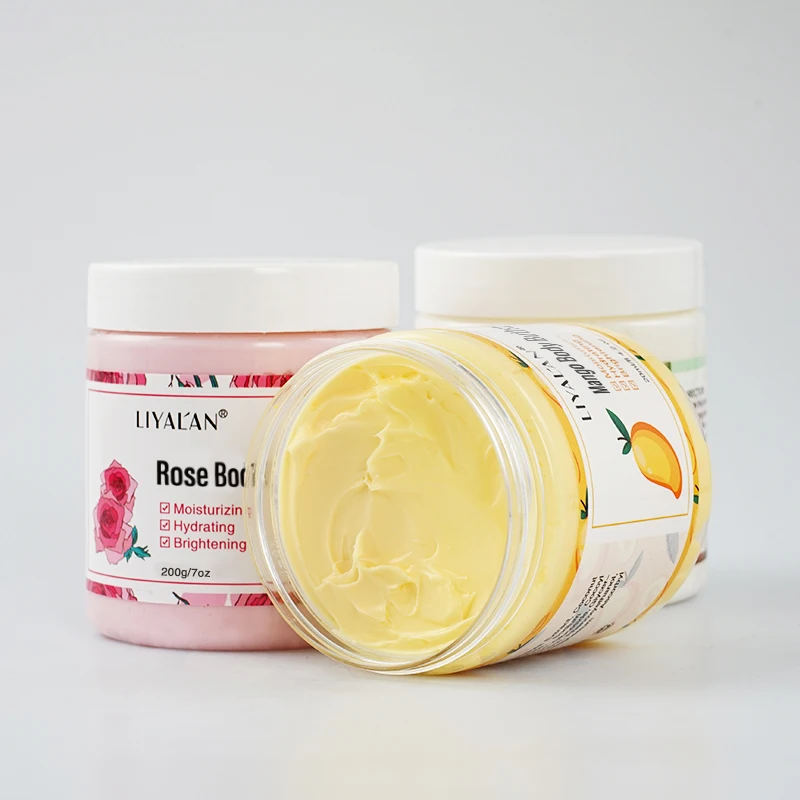 Shea Body Butter Soothes Dry Skin Moisturizer Smooth Rough Deep Hydration Cream Coconut Rose Mango Skin Care Body Lotion