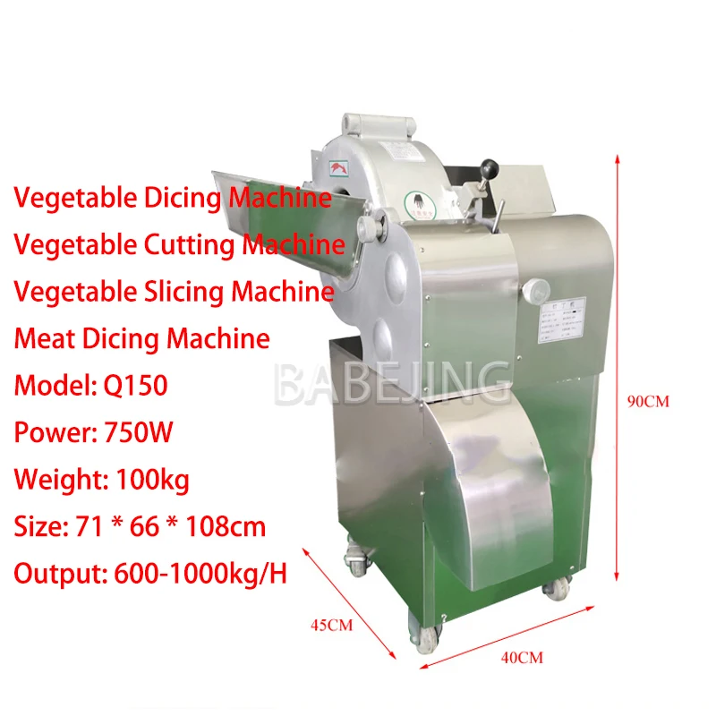 BABEJING 2025 New Commercial Fruit And Vegetable Cutting Machine Potato, Radish, And Onion Chopper