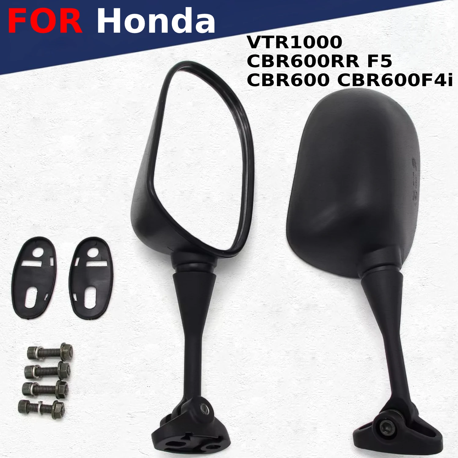 

Motorcycles Side Rearview Mirror For Honda CBR600RR F5 CBR600 CBR600F4i VTR1000 Accessories Racing Sport Bike Back Side Mirrors