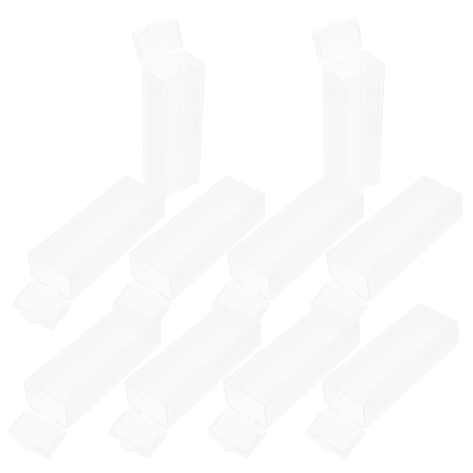 

10Pcs Microscope Slide Storage Box Plastic Pathology Section Holder 5-Slot Organizer for Lab Hospital Transport Case