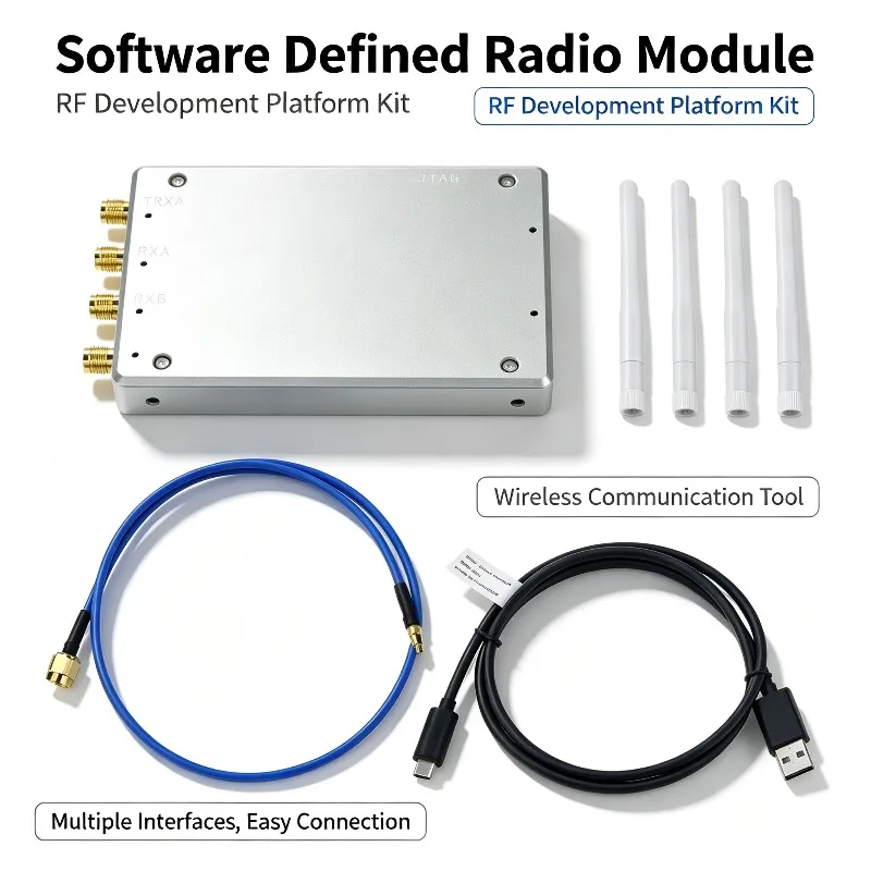 For XC7A100T+AD9361 B210 Mini SDR Development Kit,  Enclosure & Accessory Kit, Replacement for HackRF & PlutoSDR