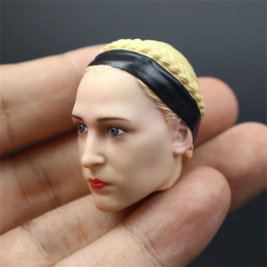 Alice Female Head Sculpt  1/6 Scale Blonde SHort  Hair  Anime Doll Soldier   Fit 12'' PHicen TBleague Action Figure Body Model