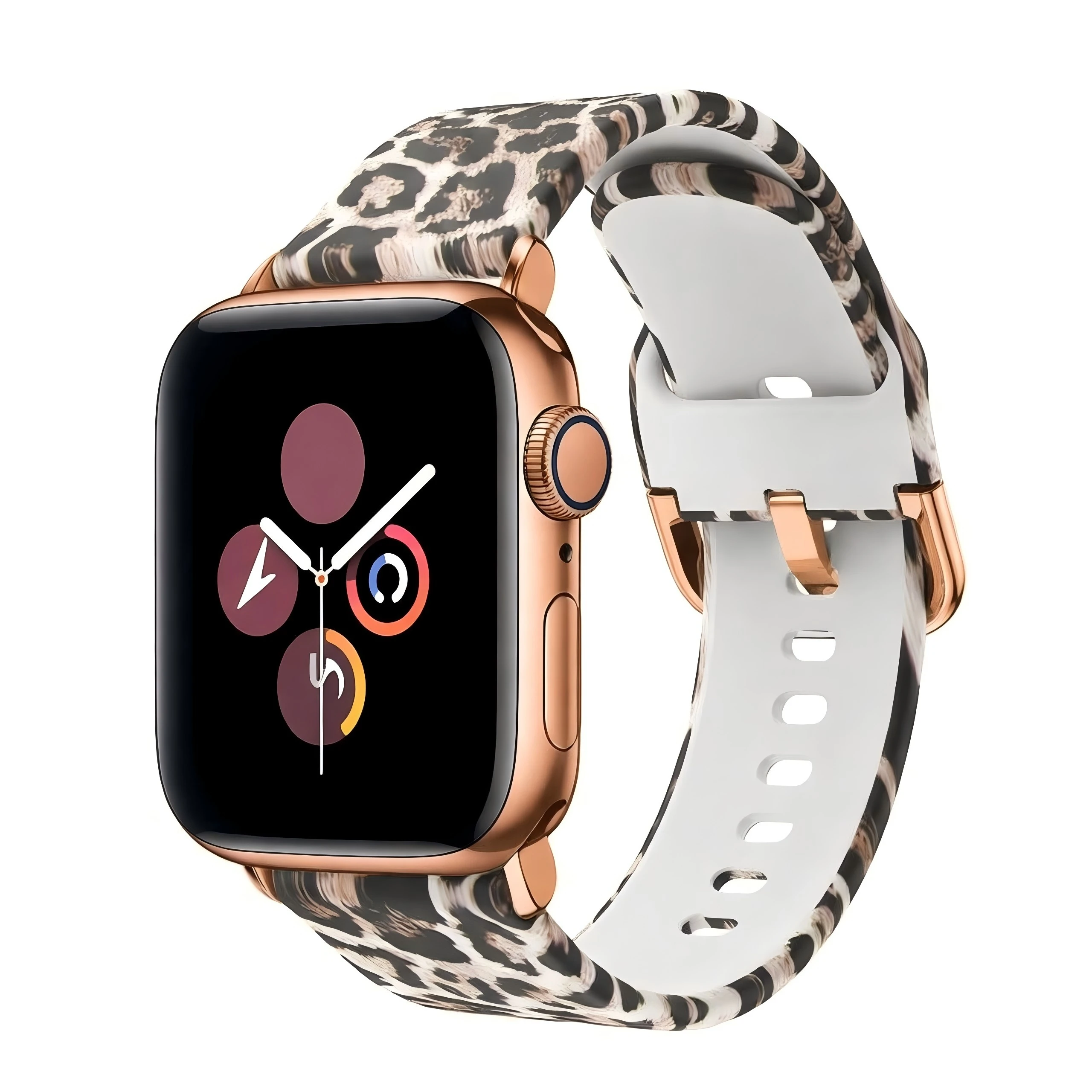 Bedrucktes Damenarmband für Apple Watch 42mm 46 40 44 38 41 45mm Silikonarmband für iWatch S12 11 10 9 8 7 6 5 4 Ultra2 49mm