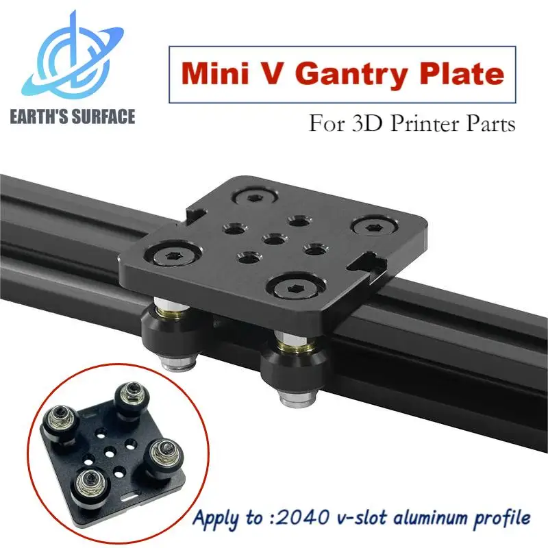 

DB-3D Printer Part V Slot Gantry Plate Set Special Slide Plate For 3D Printer 2040V-Slot Aluminum Profiles Mini Roulette Kit