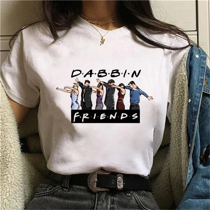 

Old Friends Tv Show Plus Size T-Shirt Women Tops Femme Clothes Female Harajuku Oversized Summer 90s Streetwear T-shirts