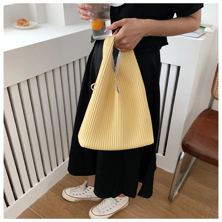 2023 New Brand Luxury Tote Ladies Pu Leather Bucket Shoulder Bag Large Capacity Handbags And Purses Solid Color Crossbody Bag