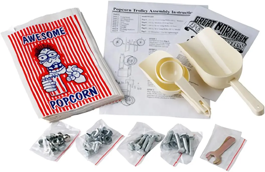 Pipoca do Norte Preta 8 onças. Parte superior da máquina de pipoca estilo cinema Ounce Foundation