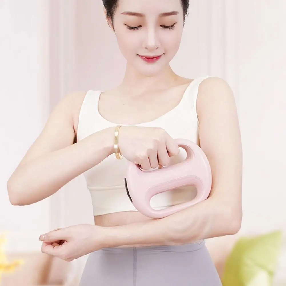 

NEW Electric Fascial Weight Loss Body Massage Pain Relief Recovery Muscle Massage Gun With Strap For Neck Shoulder Arm Tool