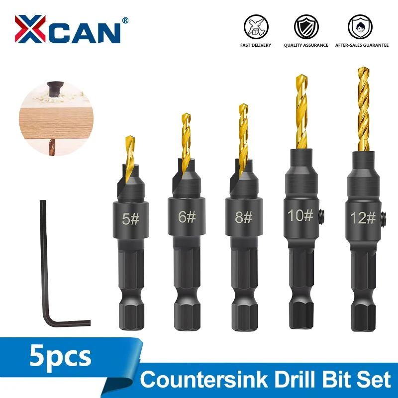 Xcan 5Pcs 1/4 Hex S…