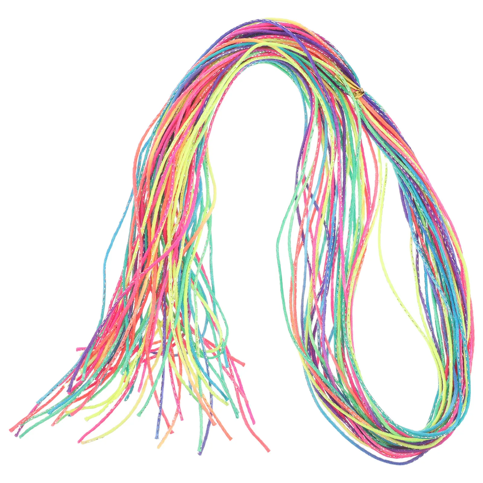 

120Pcs Colorful Hair Braiding Ropes for Women - Shiny Multi Colored Braid Strings Ribbons Hair Wrap Accessories for DIY