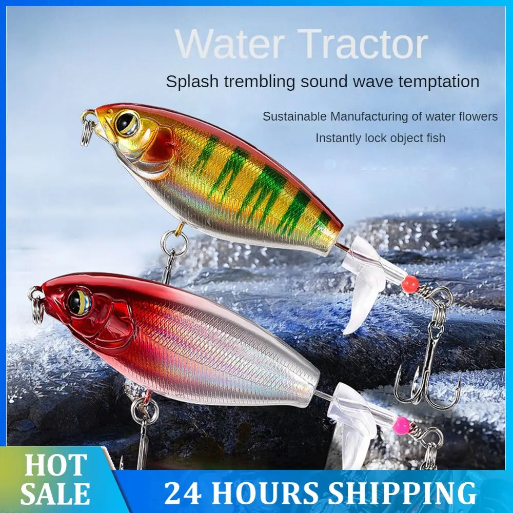 Fishing Spin Bait 8cm 10g Wobbler Jig Bait Bionic Propeller Hard Bait Swimbait Rotating Tail Fishing Lure Fishing Accessories