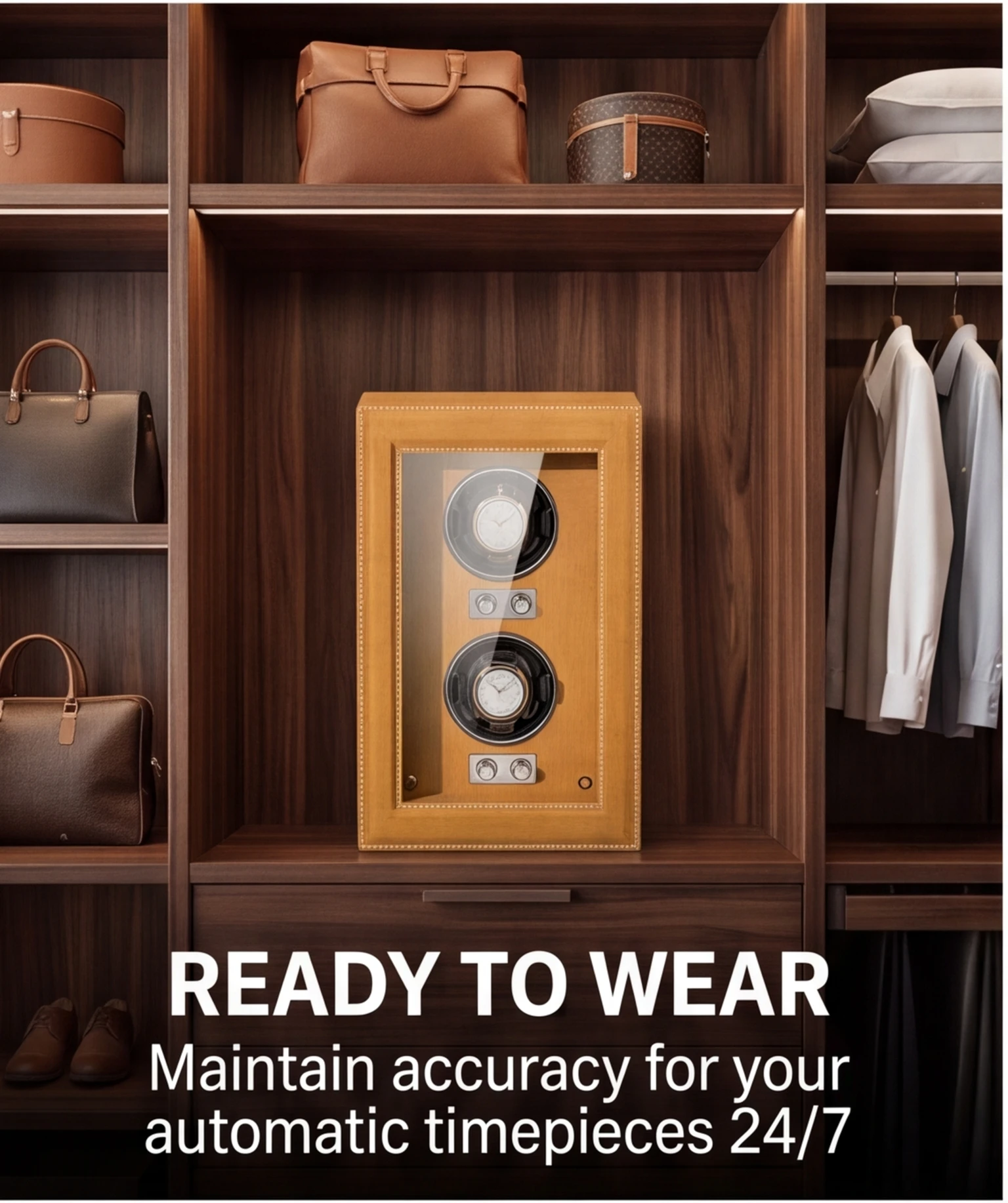 Lorvo 2-slots lederen horlogew - Watch Winder Automatic Dual Watch Box recensie en prijs