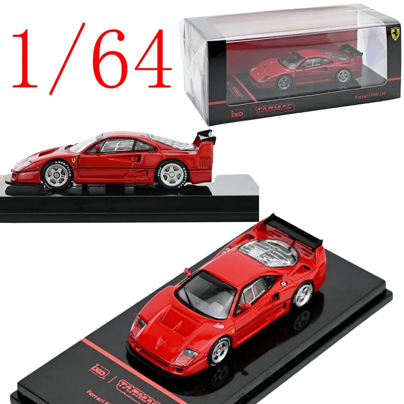 

Tarmac Works Diecast 1/64 Scale Ferrari Alloy Model Cars Ferrari F40 LM Red Play Vehicles Toys for Boys Gift Original Box