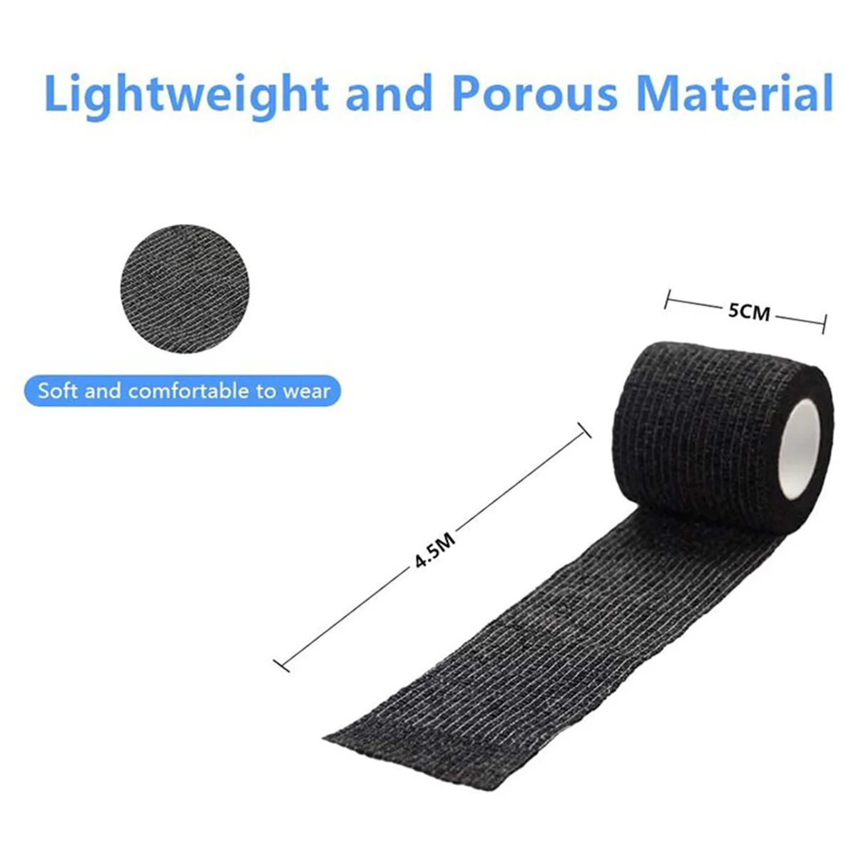 

Fast！6pcs Self-Adhering Bandage Fixing Bandage Animal Bandage Hand Tearing Waterproof Elastic Bandage for Pets 5 cm X 4.5 M