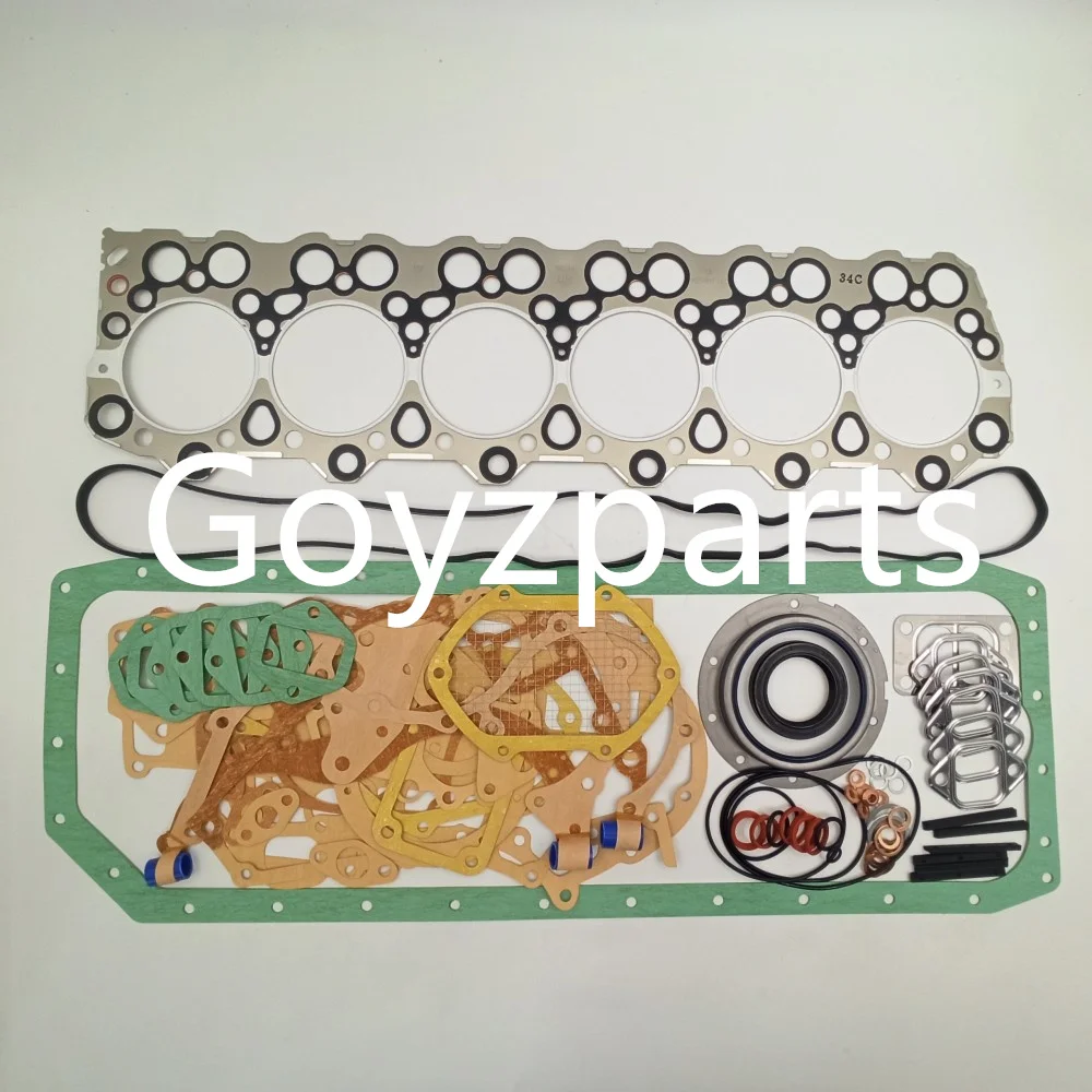 6D34 Engine Complete Overhaul Rebuilding Gasket Kit For Mitsubishi Kobelco SK200-6E Diesel ME081734 ME996999