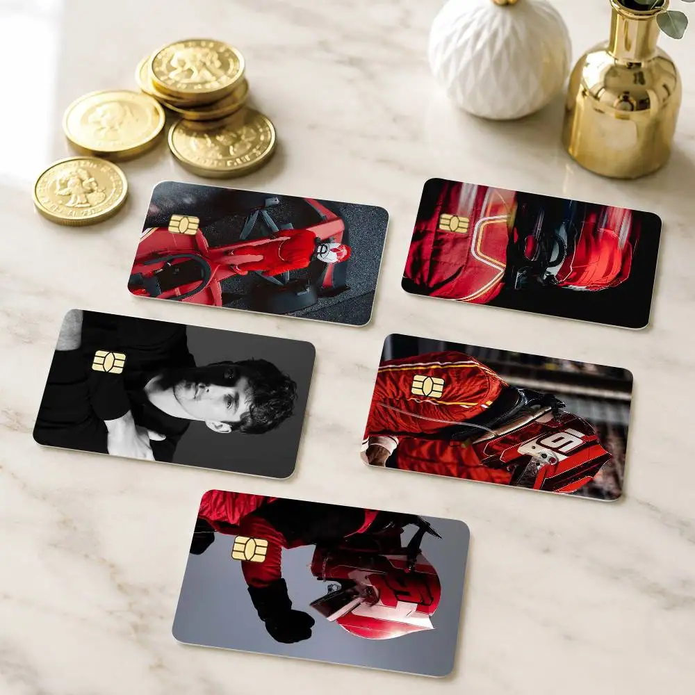 Ace driver Charles Leclerc Credit Card HD Stickers Small Chip Waterproof Sticker Game Card Decal Gift