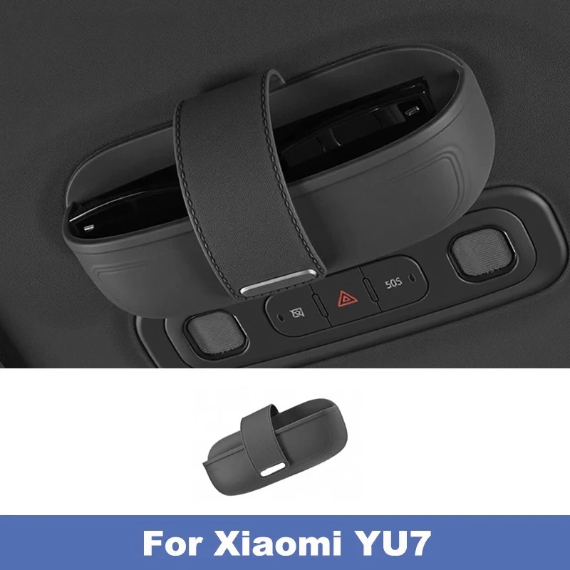 

For Xiaomi YU7 2025 2026 Car Silicone Storage Box Glasses Tray Organizer Car Interior Accessories