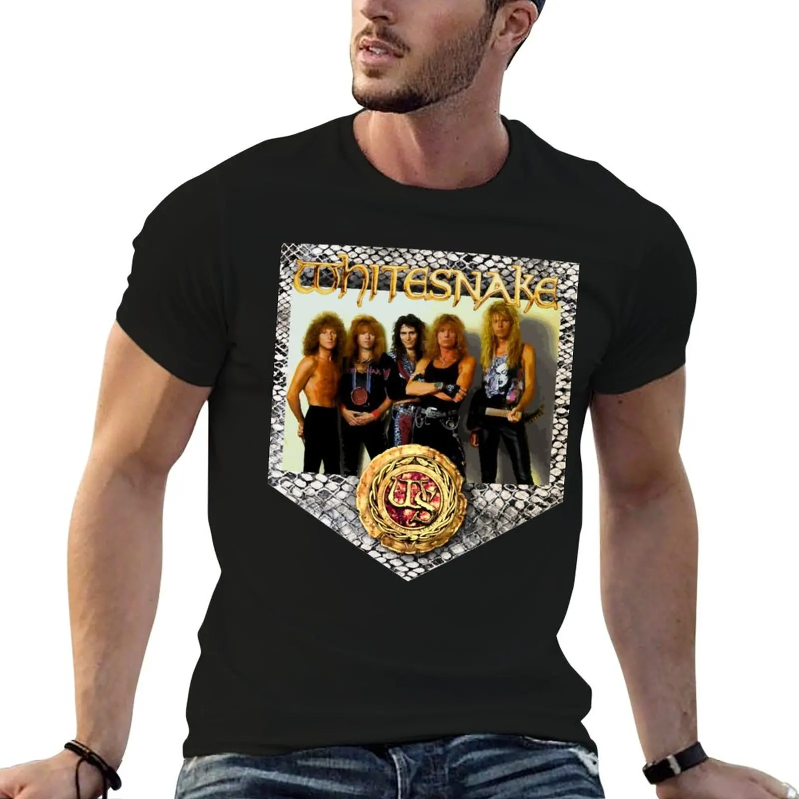 Camiseta Whitesnake &x27;89, camisetas con estampado personalizado, camisetas divertidas para hombre, camisetas para hombre