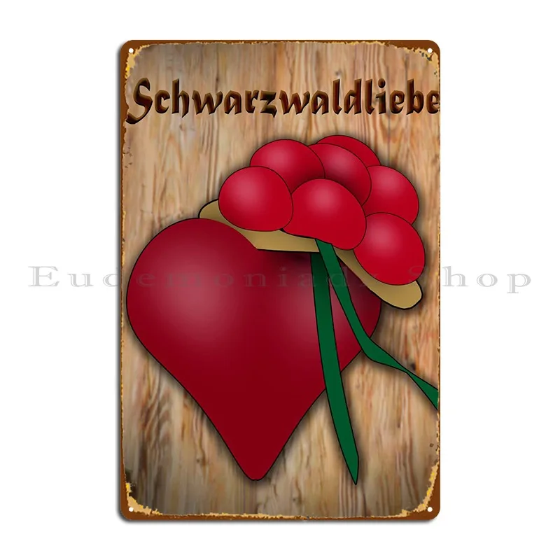 Black Forrest Love Metal Plaque Sign Customized Garage Club Club Wall Plaque Tin Sign Poster