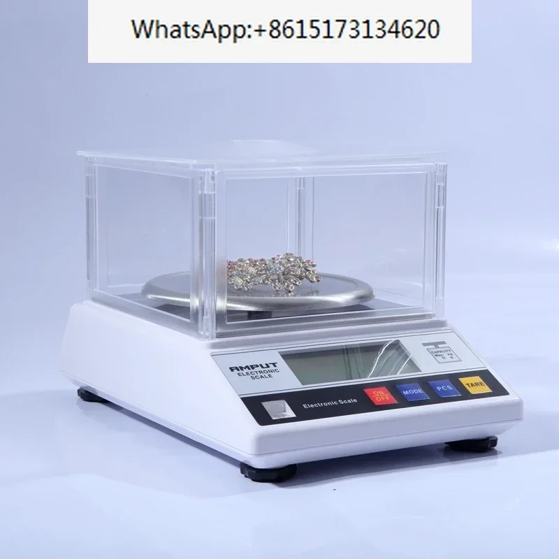 AMPUT 0.01g Accurate Digital Electronic Scale Big Size Jewelry Gram Gold Gem Coin Lab Windshield Bench Weight Balance 600g-2kg