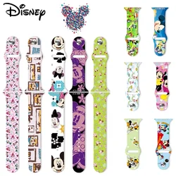 2022 Disney Mickey Iwatch Strap for Apple Watch Band 41mm 45mm 44mm 42mm 40mm 38mm Bracelet for IWatch Wristband SE 7 6 5 4 3 1